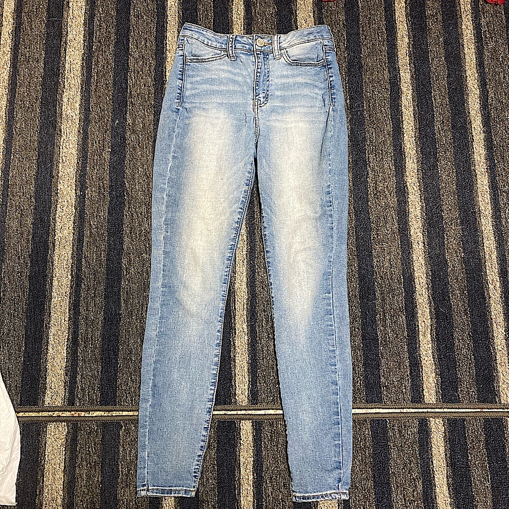 Light wash high rise jeggings size 5